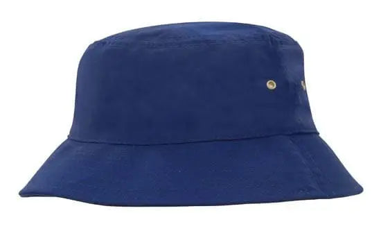 Headwear Bucket Hat With Sandwich Trim Brushed Heavy Sports Twill *no Sandwich* X12 - City Workwear